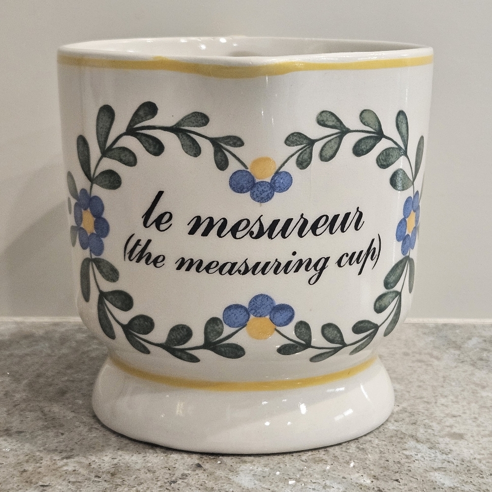Le Mesureur (the measuring cup) La Lecon de Francais Sigma Taste Setter Portugal